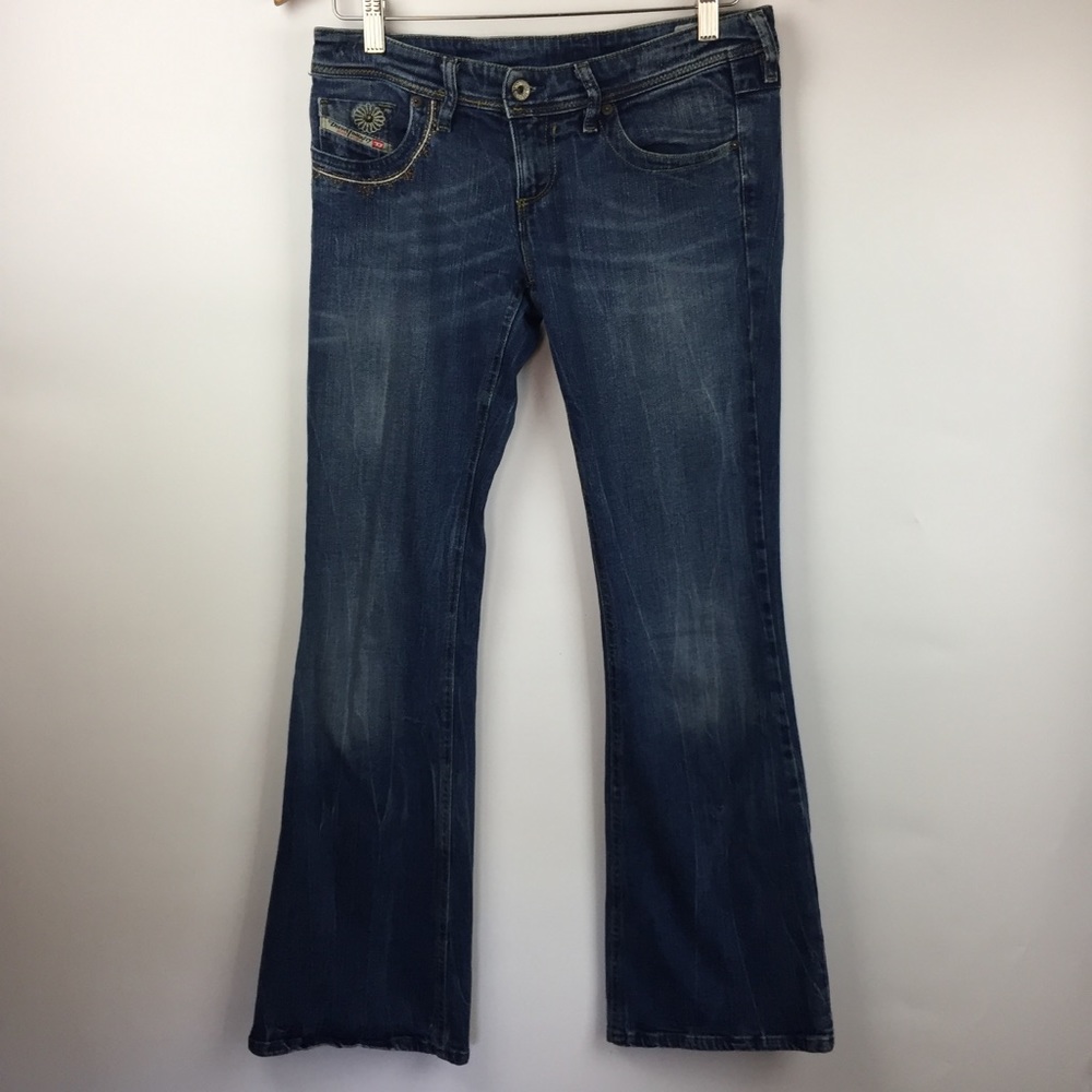 Diesel Industry Womens 28 Lowky Jeans Medium Wash